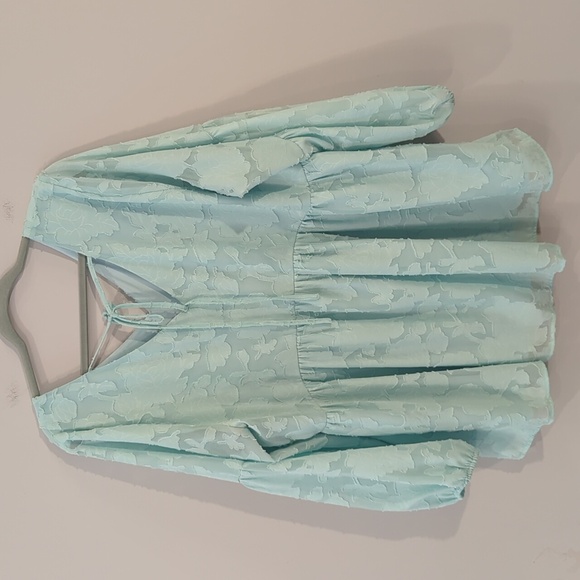 Lane Bryant Top Flowy Mint Green size 18/20 - Picture 5 of 7